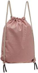 Rick Owens Pink Drawstring Backpack