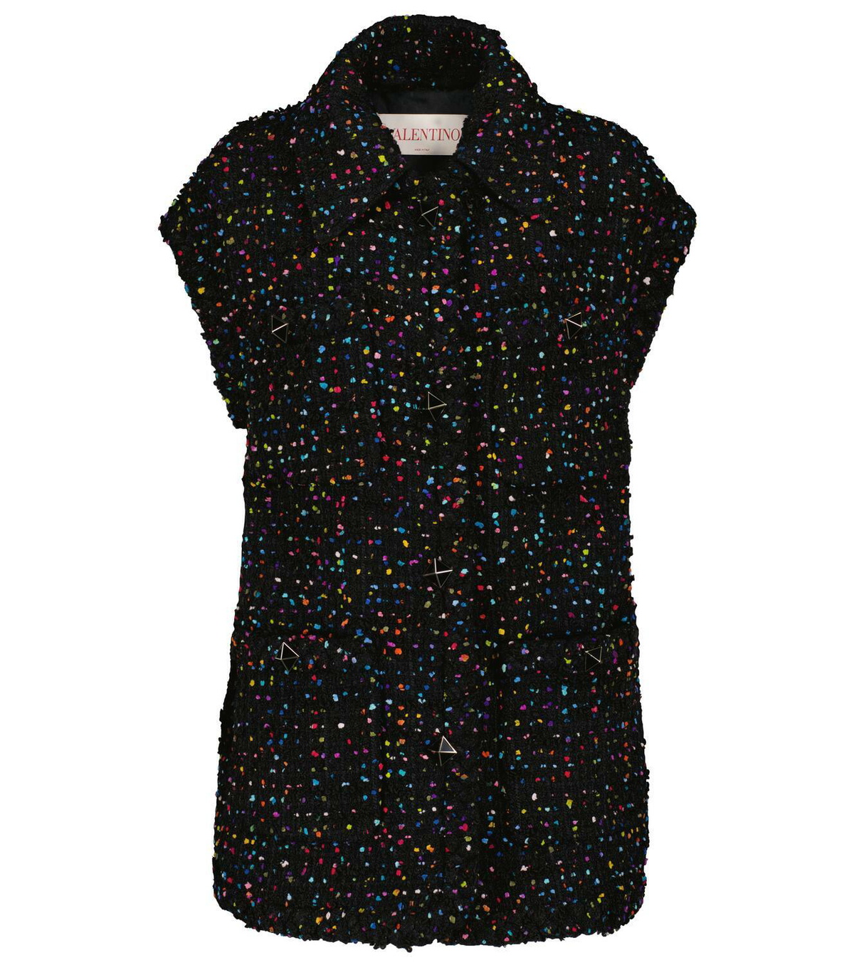 【VIP価格】VALENTINO Tweed Vest with sequins Valentino Tweed vest Valentino