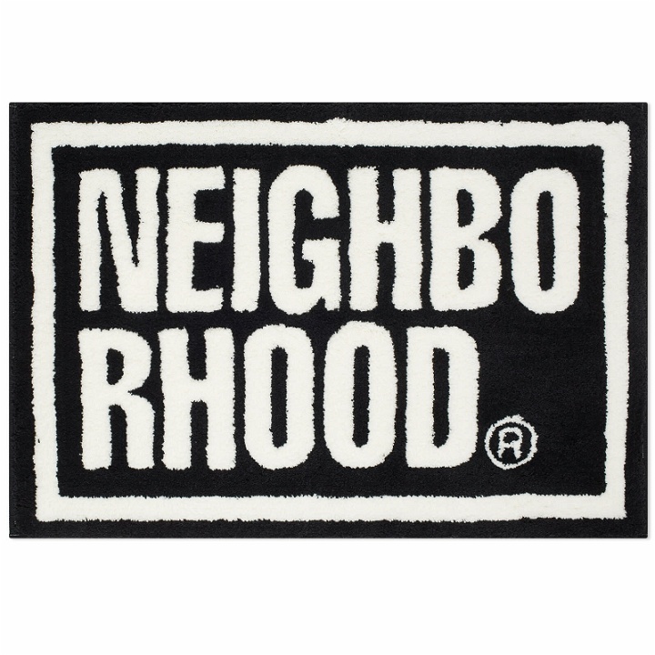 Photo: Neighborhood Men's x Gallery 195 Rug in Black 
