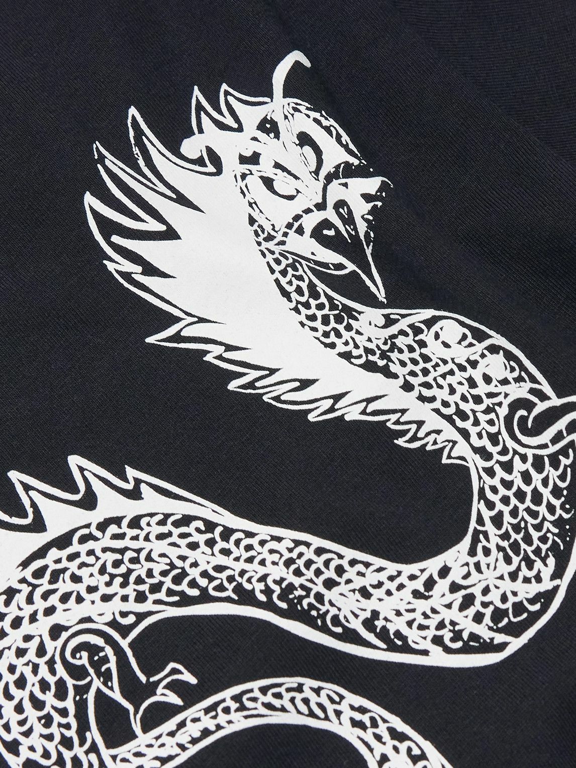 MANAAKI - Taniwha Logo-Print Cotton-Jersey T-Shirt - Black