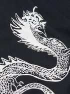 MANAAKI - Taniwha Logo-Print Cotton-Jersey T-Shirt - Black