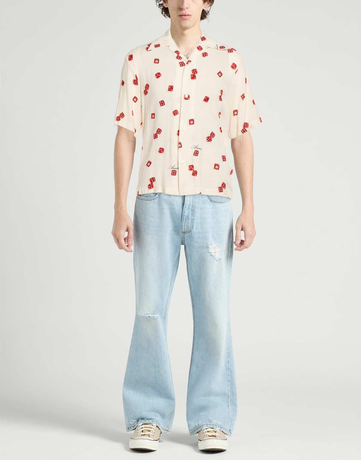 Amiri Mens Shirt in Off white