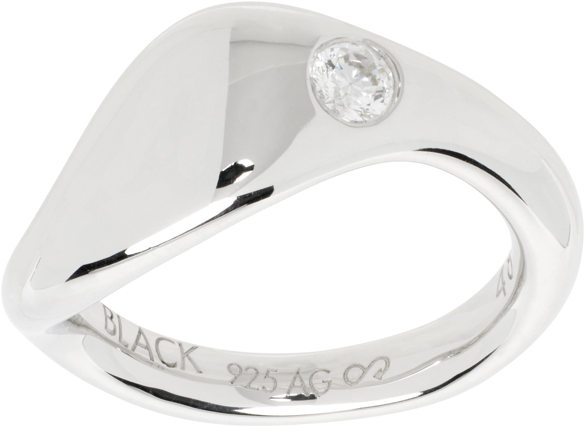 Maria Black Silver Dolphin Ring