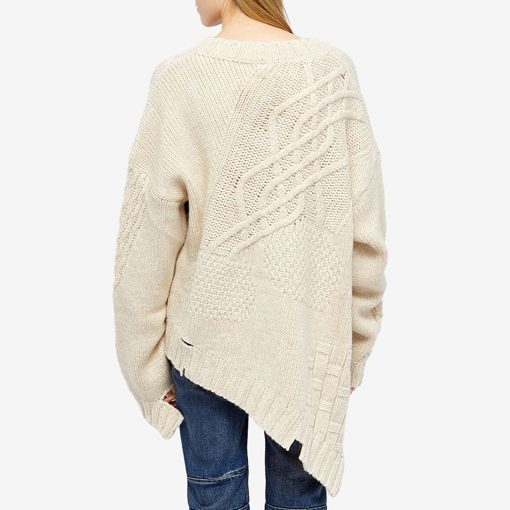 MM6 Maison Margiela Women's Oversized Cable Knit Sweater in