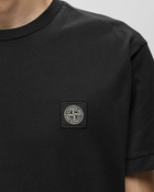 Stone Island Tee Gased 60/2 Cotton Jersey, Garment Dyed Black - Mens - Shortsleeves