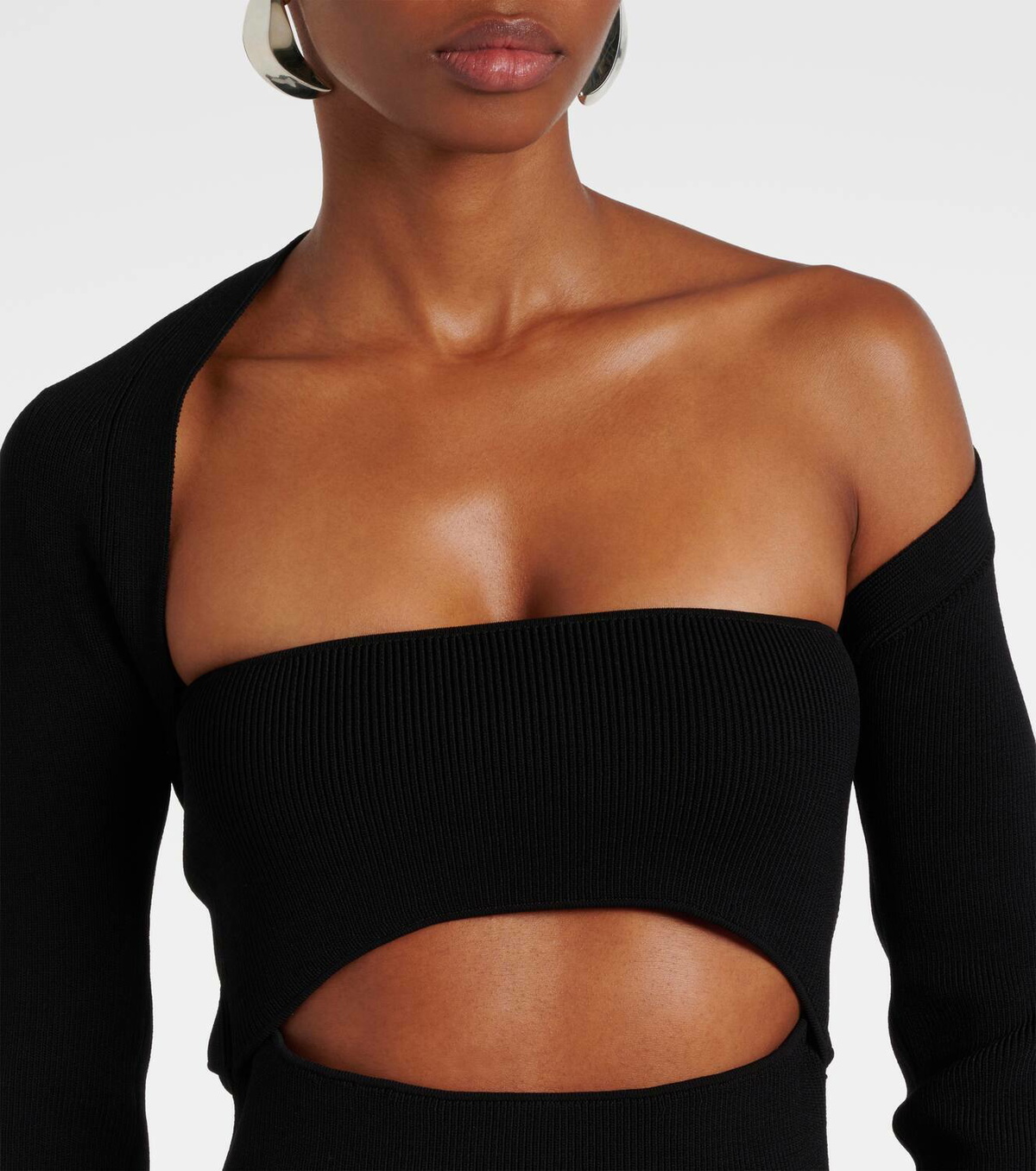Christopher Esber Ribbed-knit jersey midi dress Christopher Esber