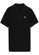 Canada Goose Beckley Logo Piqué Cotton Polo Shirt Black
