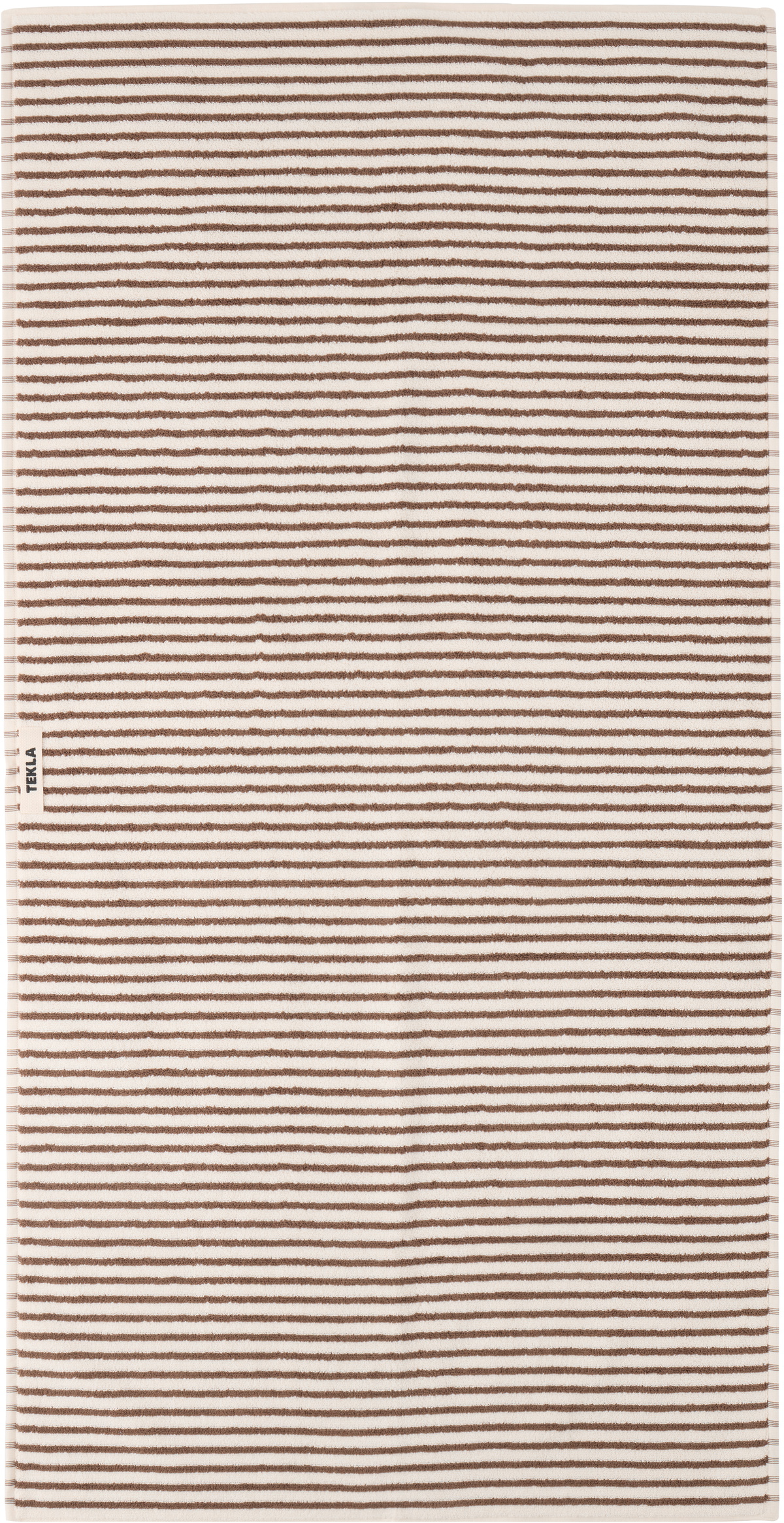 Tekla Off-White & Brown Striped Towel Set, 3 pcs