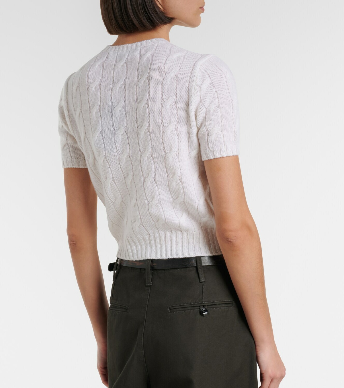 Ralph Lauren Collection Cable-knit cashmere sweater