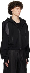 CARNET-ARCHIVE Black Horseshoe Crab Zip-Up Hoodie