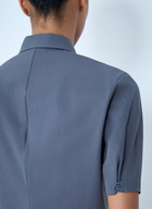 Jil Sander Short-Sleeve Button-Down Crop Shirt