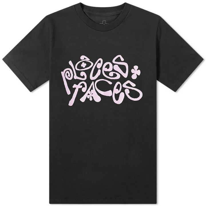 Photo: PLACES+FACES Men's Curly T-Shirt in Black