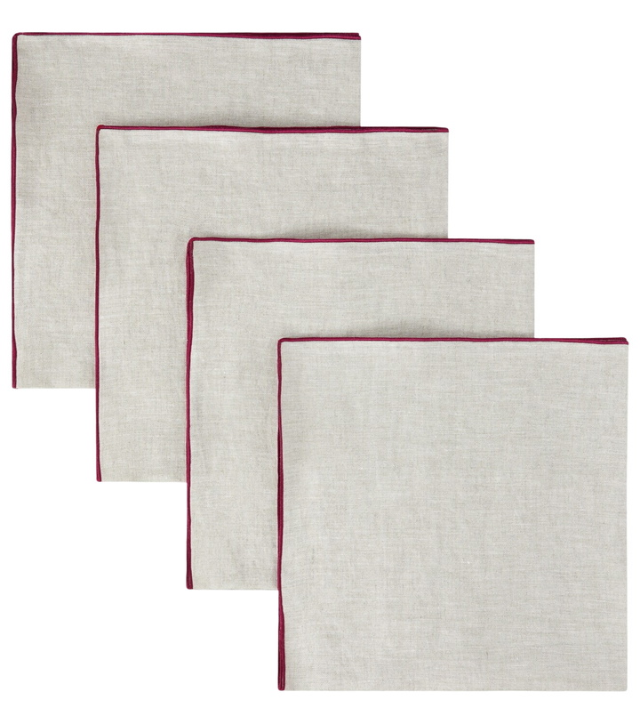 Photo: Once Milano Set of 4 linen napkins