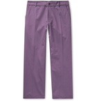 Noon Goons - Slim-Fit Cotton-Twill Trousers - Purple