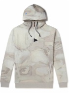 Klättermusen - Alfsol Camouflage-Print Organic Cotton-Jersey Half-Zip Hoodie - Gray