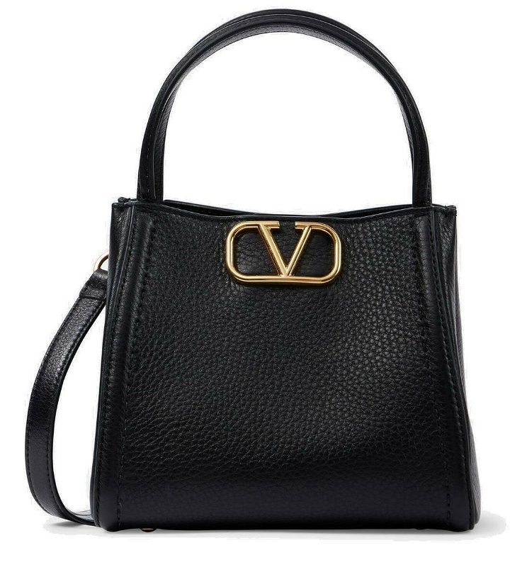 Photo: Valentino Garavani Alltime Small grained leather tote bag