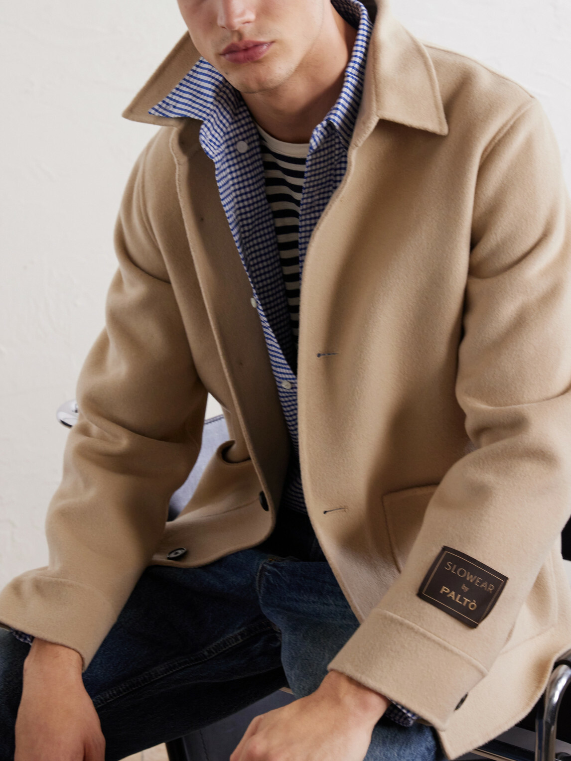 Slowear - Felted Wool-Blend Blouson Jacket - Neutrals