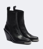 Rabanne Leather cowboy boots