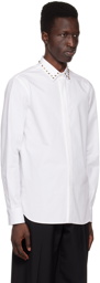 Valentino White Untitled Studs Shirt