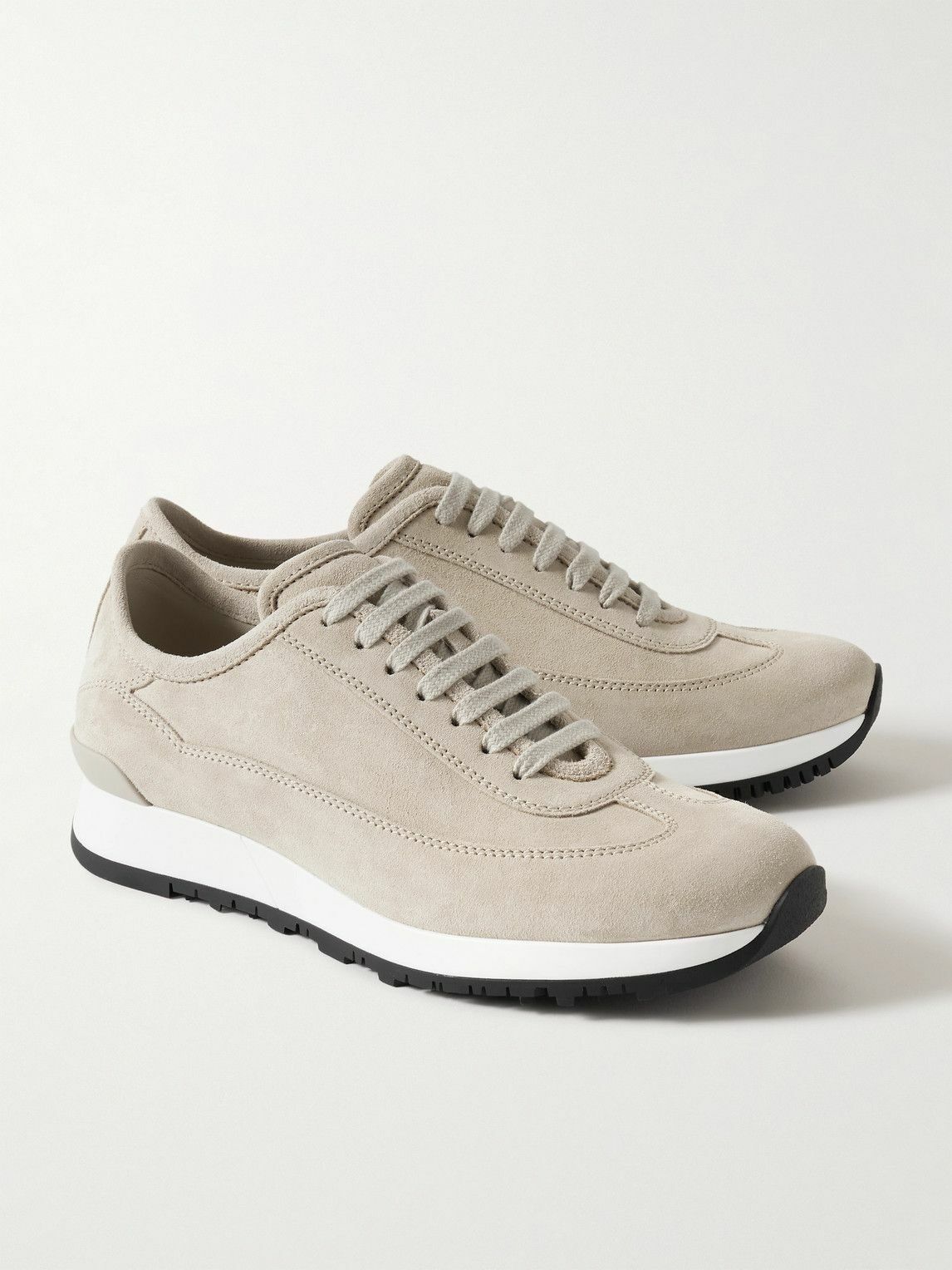 John Lobb - Foundry II Suede Sneakers - Neutrals John Lobb