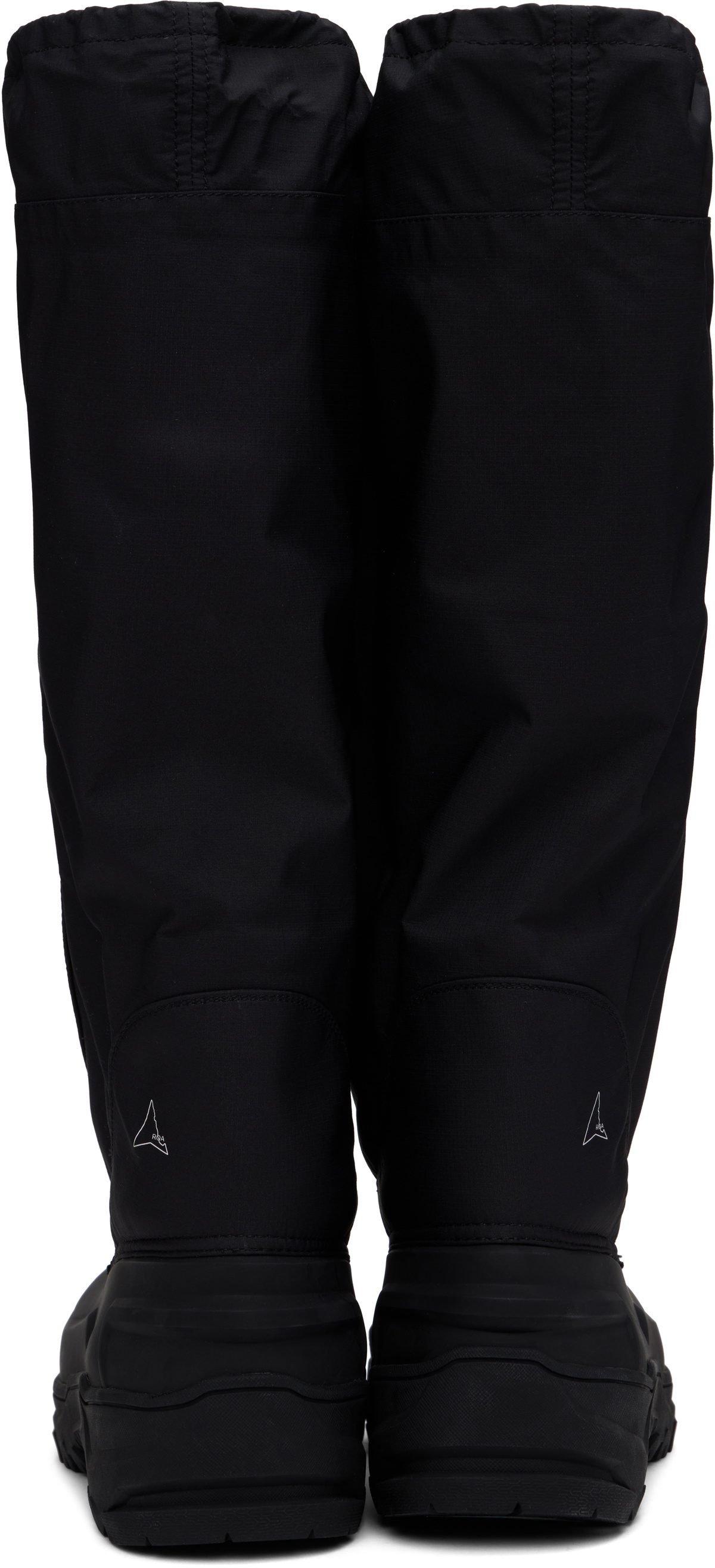 ROA Black Rubber Tall Boots