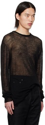 Rick Owens Black Oversized Sweater