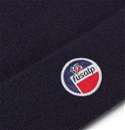 Fusalp - Styx Logo-Appliquéd Wool and Cashmere-Blend Beanie - Blue