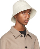 Jil Sander Off-White Cotton Bucket Hat