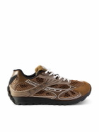 Bottega Veneta - Orbit Suede-Trimmed Rubber and Mesh Sneakers - Brown