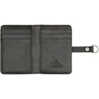 Vivienne Westwood Black Vertical Flap Card Holder