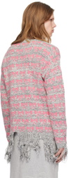 Ashley Williams Gray & Pink Reaper Sweater