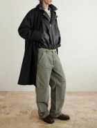 LOEWE - Belted Padded Leather Jacket - Black