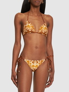 ZIMMERMANN Raie Printed Triangle Bikini Set