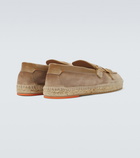 Santoni - Monk strap suede espadrilles