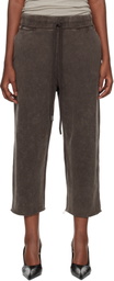 R13 Brown Articulated Knee Sweatpants