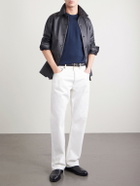 Kiton - Knitted Cotton T-Shirt - Blue