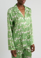 Bernadette Louis Floral-print Stretch-silk Pyjama Shirt Multi Print