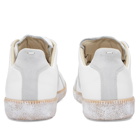 Maison Margiela Men's Painted Sole Replica Sneakers in Off-White
