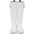 Moncler White Rubber Ginger Tall Boots