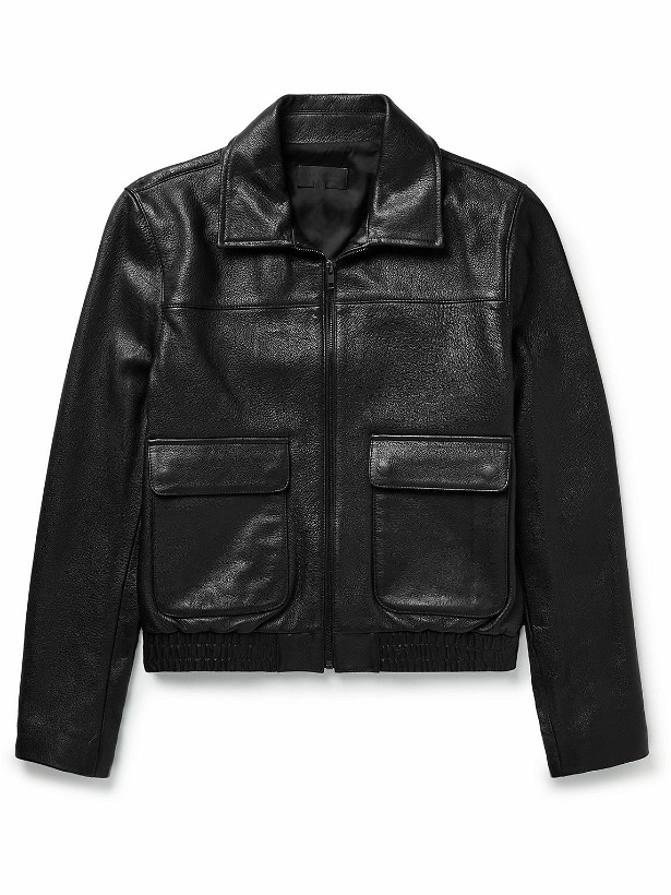 Photo: Nili Lotan - Max Full-Grain Leather Jacket - Black
