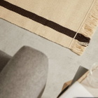 ferm LIVING Calm Kelim Runner - 80x200cm in Off-White/Coffee 