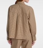Vince Checked cotton-blend shirt