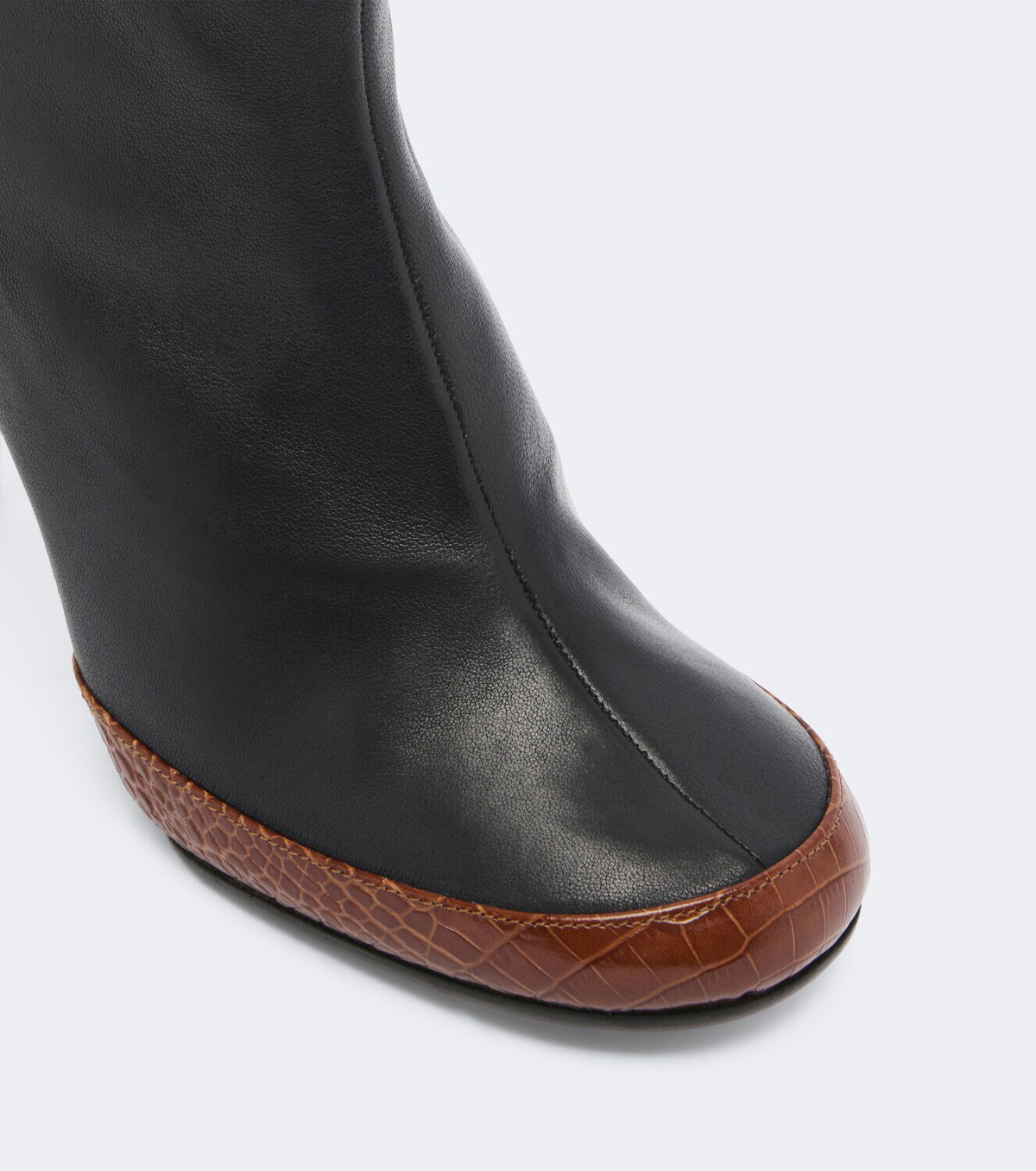 JUDE Luna croc-effect leather ankle boots