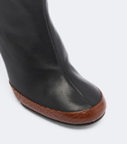 JUDE Luna croc-effect leather ankle boots
