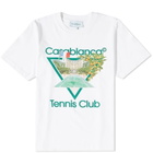Casablanca Men's Tennis Club Icon T-Shirt in White