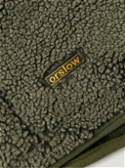 OrSlow - Boa Cotton-Corduroy Trimmed Faux Shearling Gilet - Green
