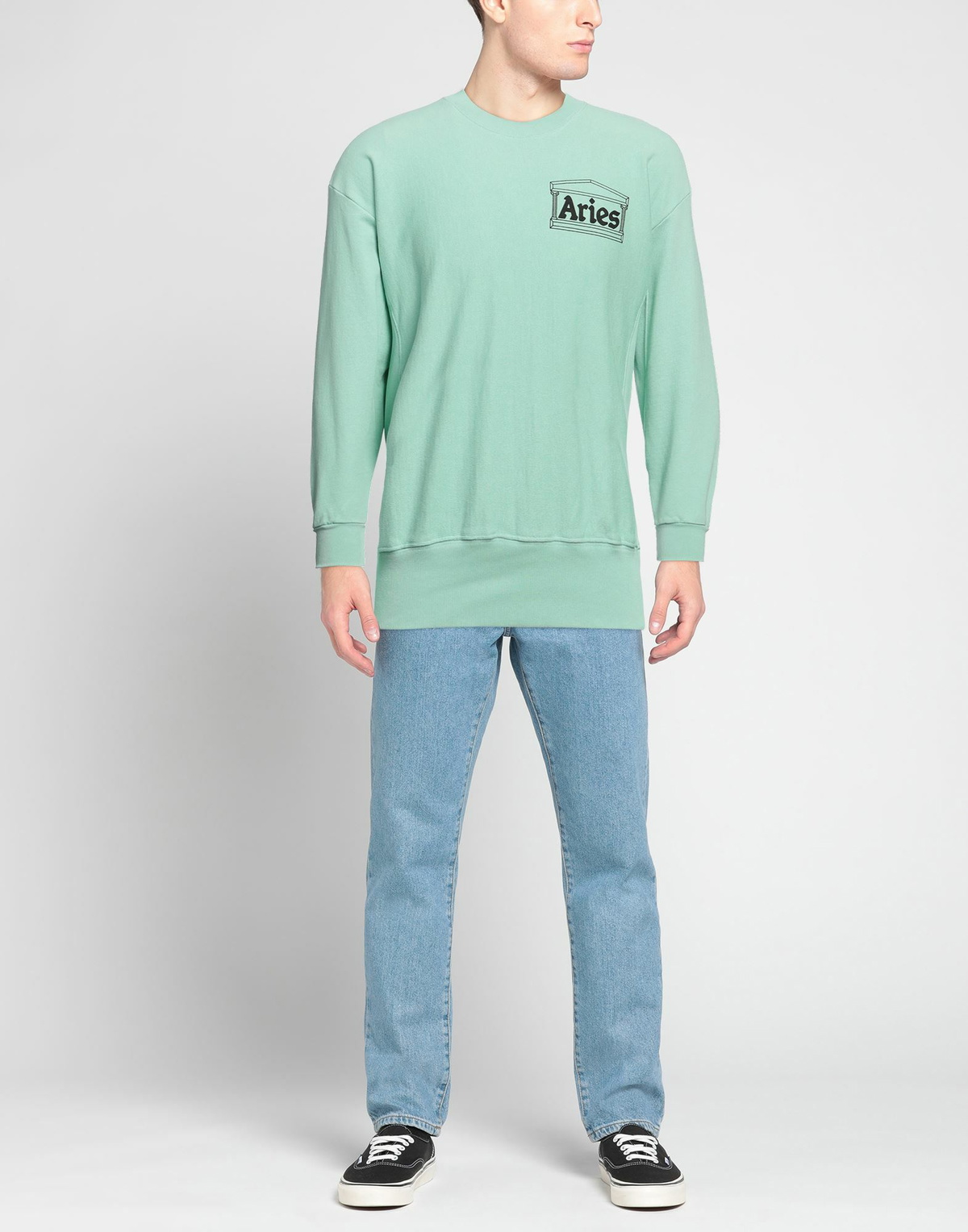 Aries Mens Sweatshirt Light in Green