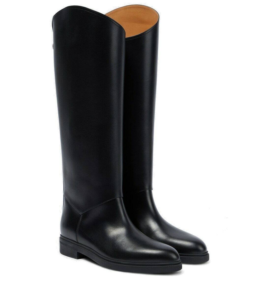 Loro Piana Kilda leather knee-high boots Loro Piana