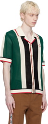 Casablanca Green Striped Shirt