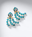Marina B Fabiola 18kt gold drop earrings with gemstones